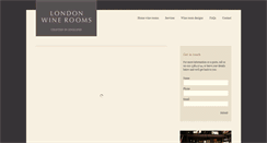Desktop Screenshot of londonwinerooms.co.uk